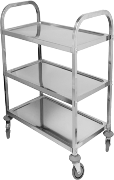 Stainless Steel Three-layers Dinning Cart( Square Cart)
