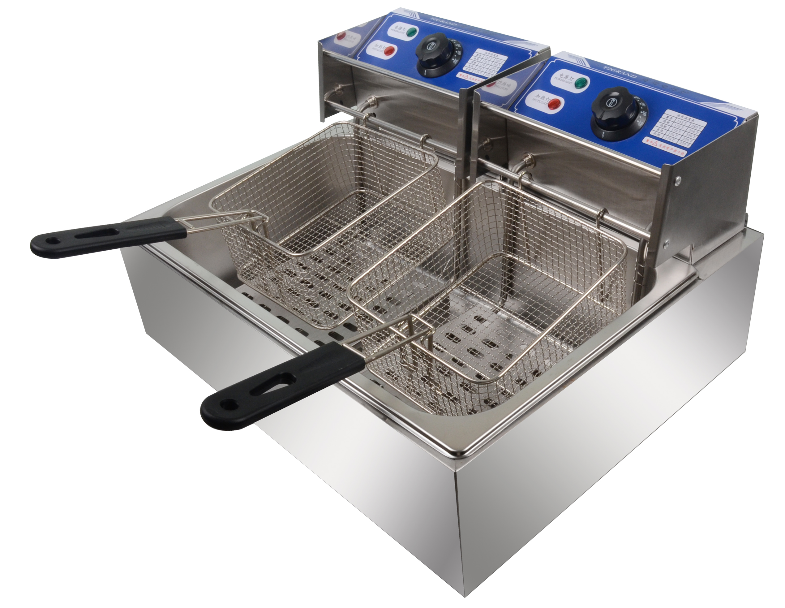 2 Tank& 2 Bakkst Electric Fryer