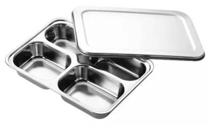 Big Stainless Steel Tableware( with S/ S Lid)